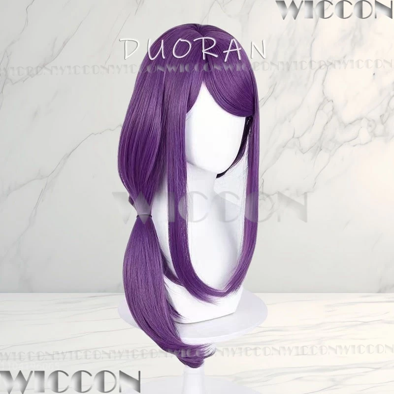 Kamishiro Rize Anime Cosplay Prop Women Purple Long Wig Red Glasses White Hair Band Holloween Party Roleplay Customized