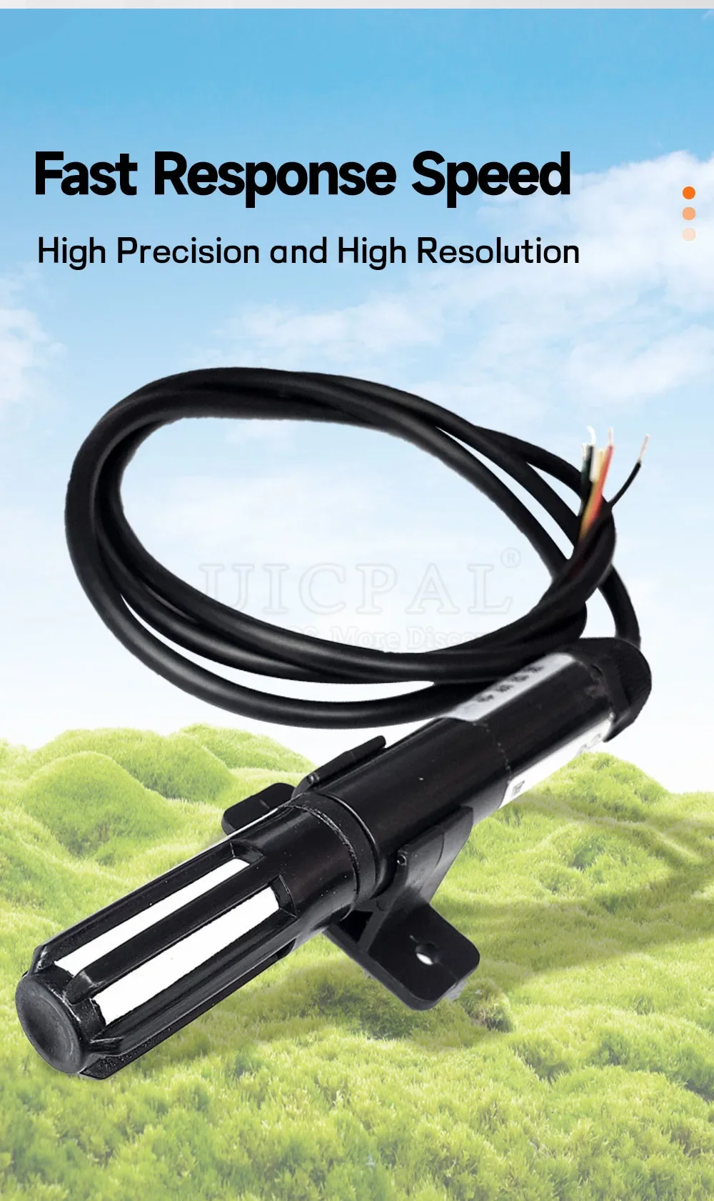 SHT20 SHT21 SHT30 SHT31 Digitaler Temperatursensor Sonde Feuchtigkeitssensor Kabelschild OEM 1M 2M I2C-Schnittstelle Wasserdicht – Detail 3
