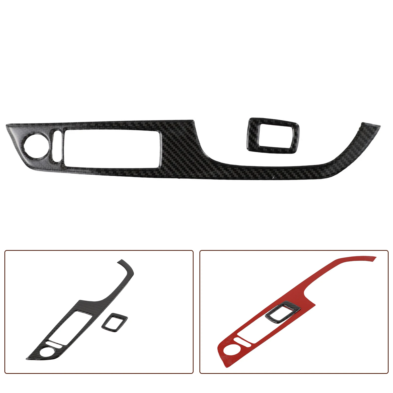 รถประตูหน้าต่างสวิทช์กรอบฝาครอบคาร์บอนไฟเบอร์ Molding สติกเกอร์ชุดสําหรับ BMW 3 Series E92 Coupe อุปกรณ์เสริม