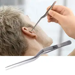 Portable Silver Ear  Wax Removal Stainless Steel Nose Clip Nail Clip Ear Care Tools Ear Cleaning Clip Ear Tweezer