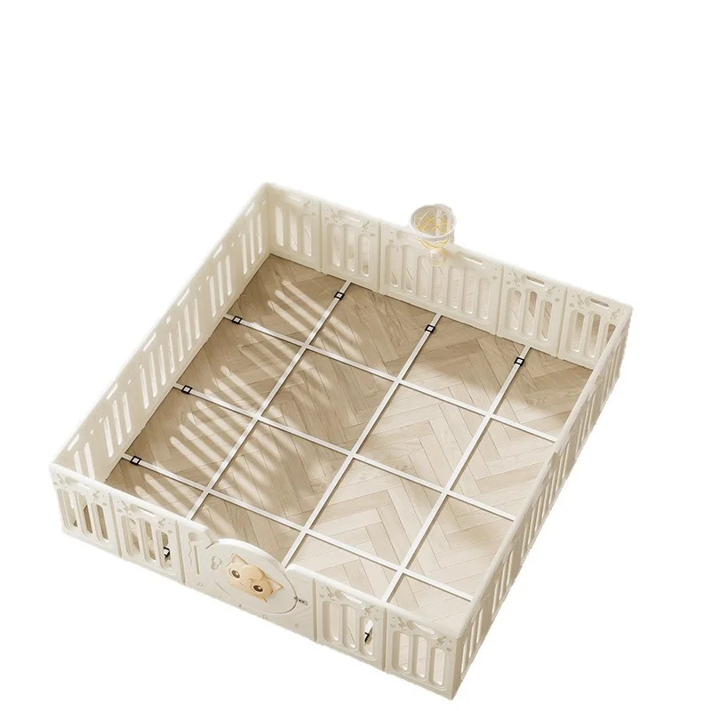 Playpen Bayi dengan Matras, Area Bermain Aman Indoor Outdoor, Pusat Aktivitas Anak dengan Matras Merangkak Anti-Selip, Playpen Lipat dengan Gerbang