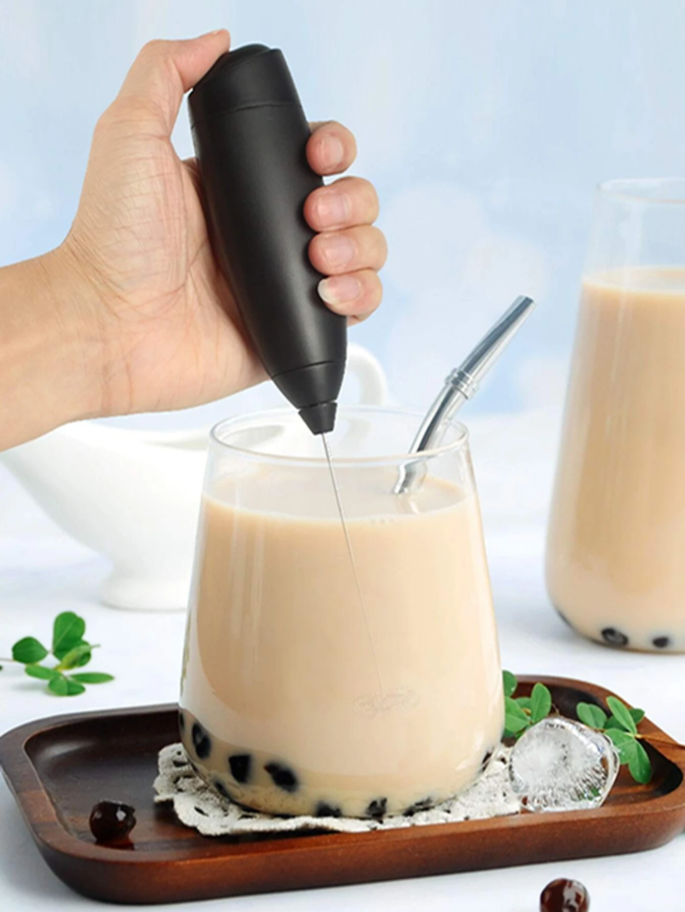 Electric Milk Frother Handheld Mini Foamer Coffee Maker Egg Beater for Chocolate Cappuccino Stirrer Portable Blender Whisk Tools