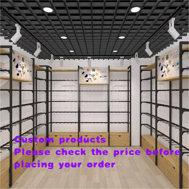 Estantería de góndola de madera moderna y ajustable para supermercado, tienda de papelería y comestibles, de un solo lado, ligera y autoportante.