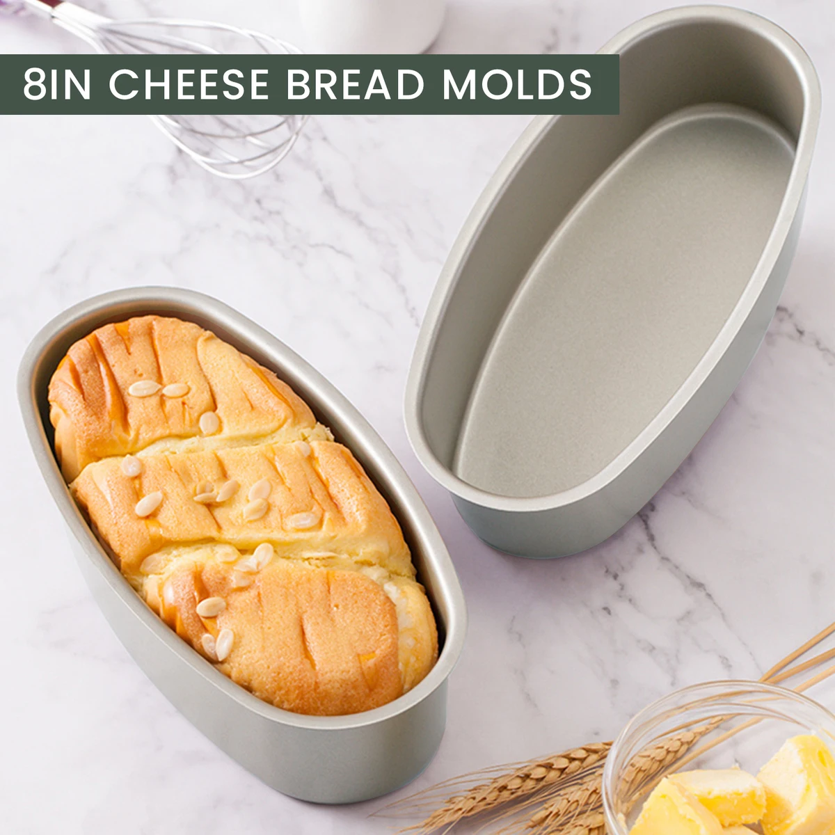 Essential High-Quality Durable 8-Inch Non-Stick Mini Rectangular Bread Loaf Pan - Perfect Baking Tool for Easy Cake Making, Idea