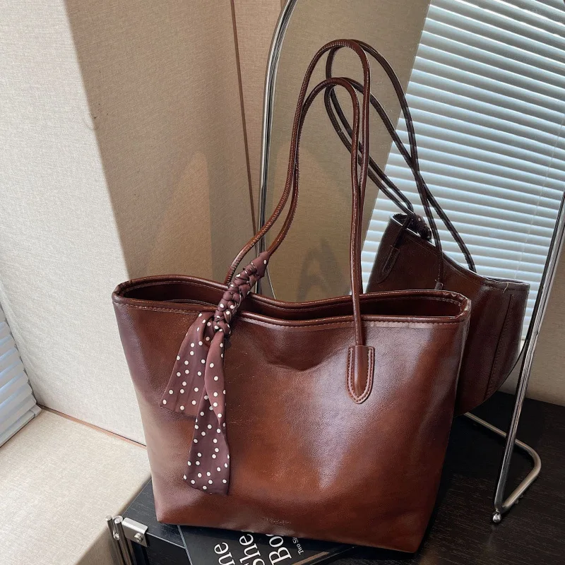 

Модная большая вместительная сумка-тоут для женщин, сумка через плечо, минималистичные сумки в стиле ретро, классная сумка для девочек, дизайнерские сумки Сумка 가방