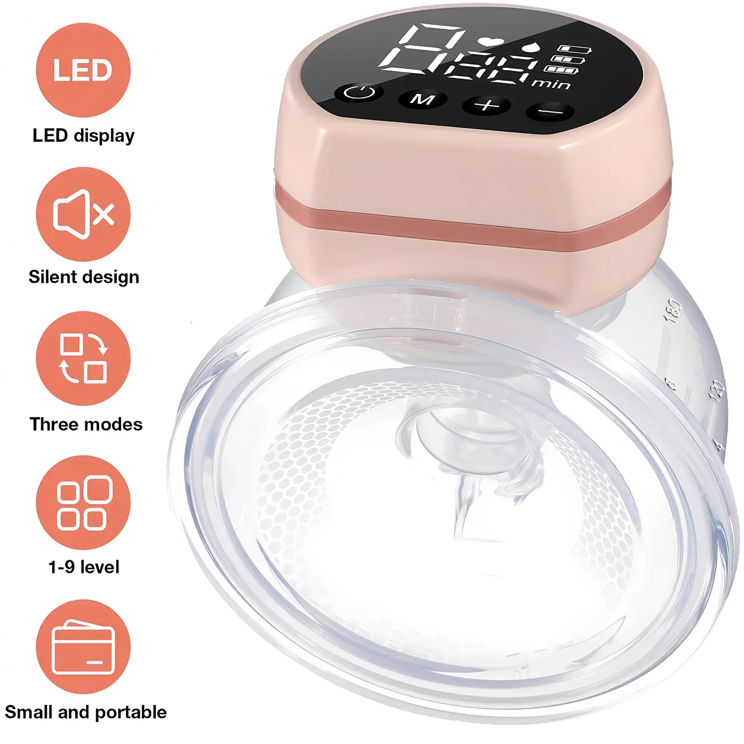 USB Q9 Electric Breast Pump 1PCS Portable Wearable Breast Milk Collector Hands Free Breast Milk and Milking Machine