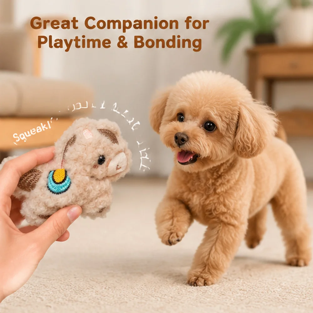 Juguete masticable de peluche para cachorros y perros pequeños