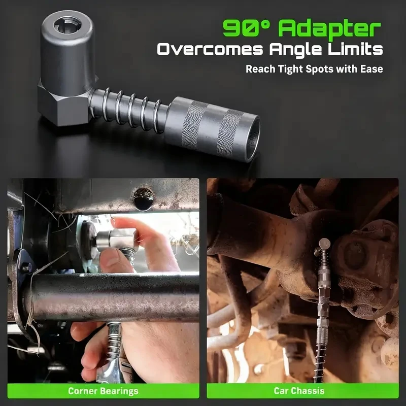 آلة مسدس الشحوم المحسنة TaskStar 12000PSI مع التحكم التلقائي في مستوى الصوت 6.7 أونصة/دقيقة فعالة للجرارات والشاحنات والمعدات #4