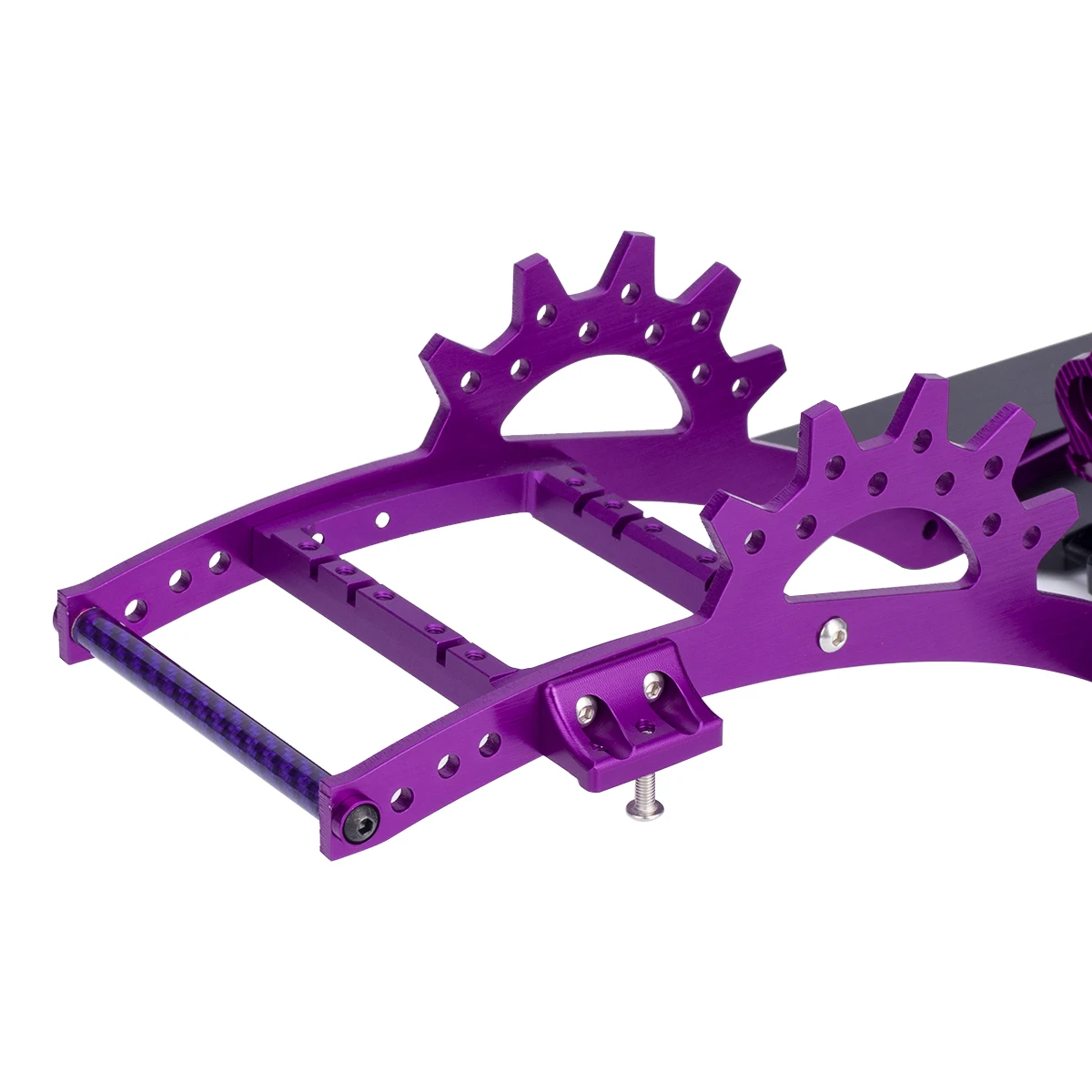 Aluminum Alloy LCG Chassis Kit Frame with Gearbox Double Servo Mount for 1/10 Rc Crawler Car Capra SCX10 II VS4-10 Upgrade Parts