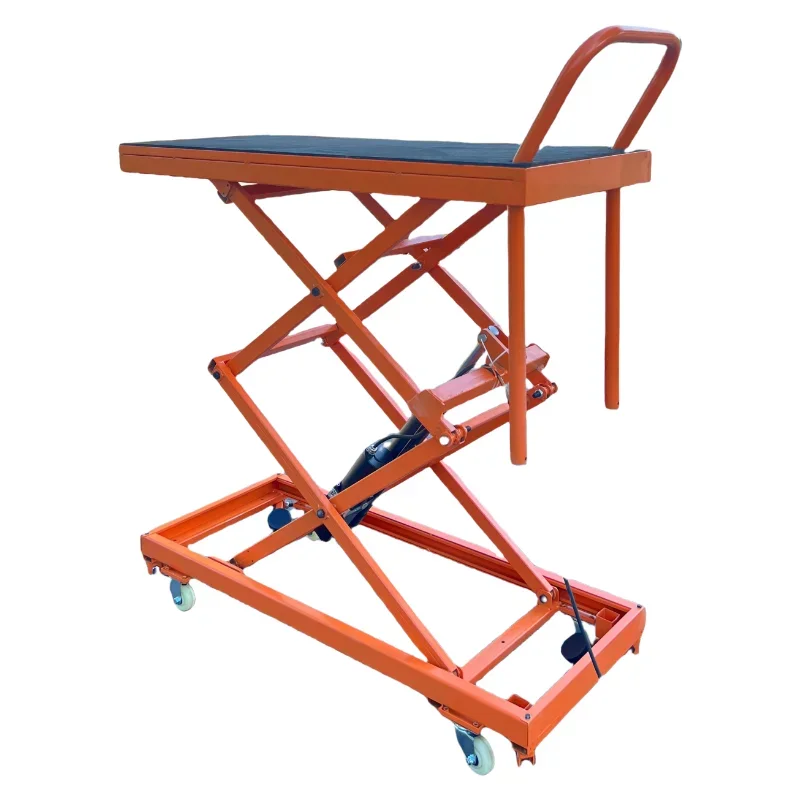 

Electric Hydraulic lifting stool foot-operated Trolley Movable Decoration only Wall plastering tiles Flatbed trolley