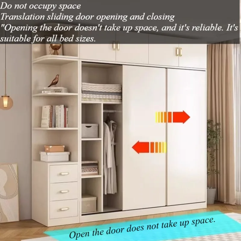 Apartment Adults Wardrobe Standing Dust Proof Luxury Partition Wardrobe Large Shelf Vitrina Bedroom Furniture Accessories