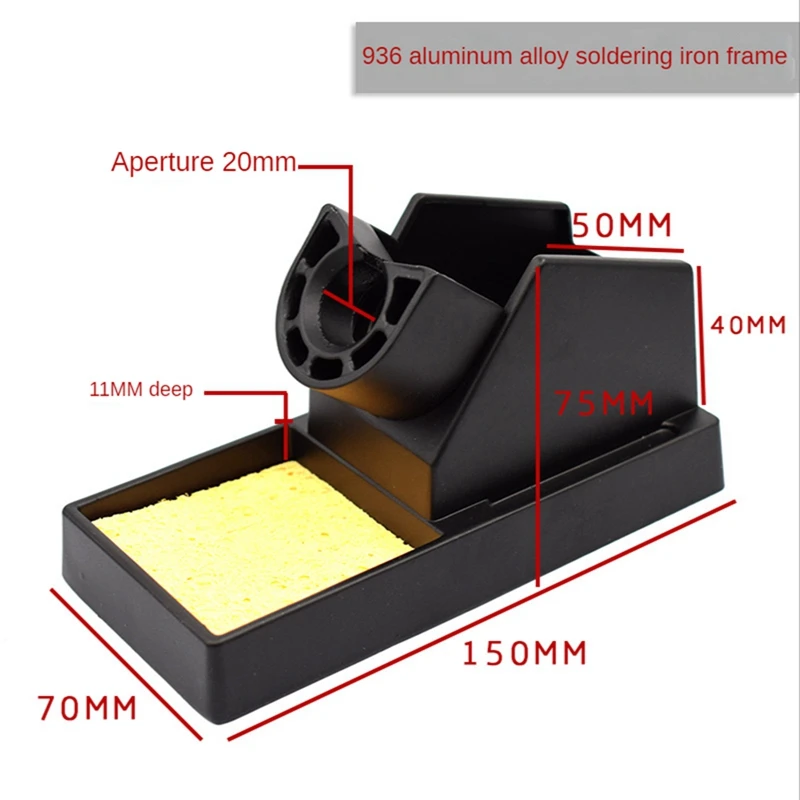 Cadre de table de soudage en métal en aluminium, cadre de fer à souder 936, ne fond pas, degré de chaleur, isolation thermique, 1 pièce