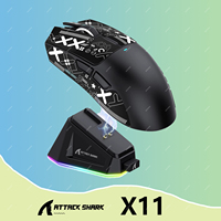 Attack Shark X11 Wireless mouse, three-mode connection 2.4GHz/ wired/Bluetooth PAW3311 22000DPI RGB magnetic charging dock mouse