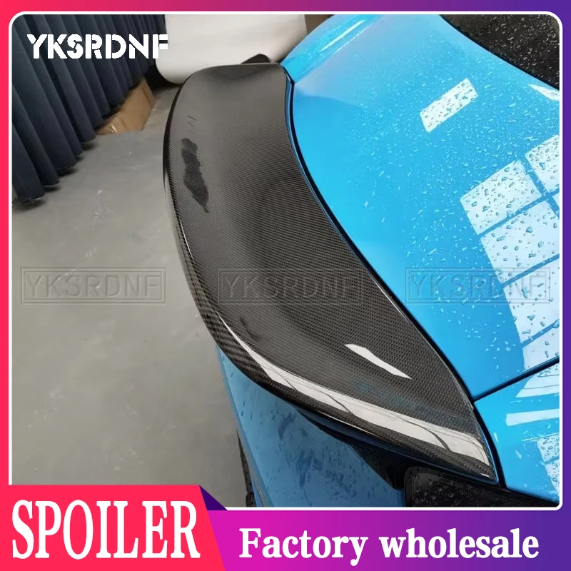 Real Carbon Fiber Rear Trunk Lip Wing Spoiler for Porsche 718 Boxster & Cayman 2016-UP