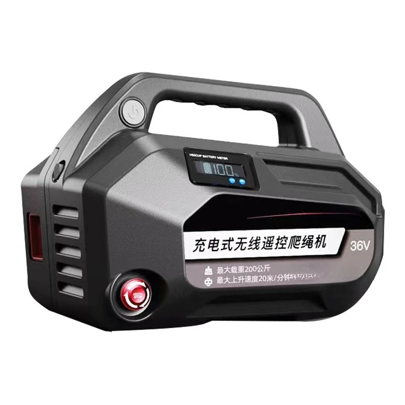 

Rechargeable rope climbing machine warehouse dock electric hoist 1500kg portable wireless remote control lifting and unloading