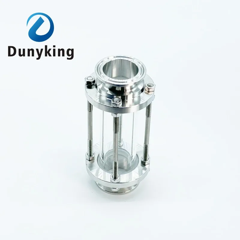 

3/4" 1" 1-1/4" 1.5" 2" 3" Tri Clamp Clover Sanitay Flow Sight Glass Diopter Fit Pipe OD SUS 304 Stainless Steel Fitting Homebrew