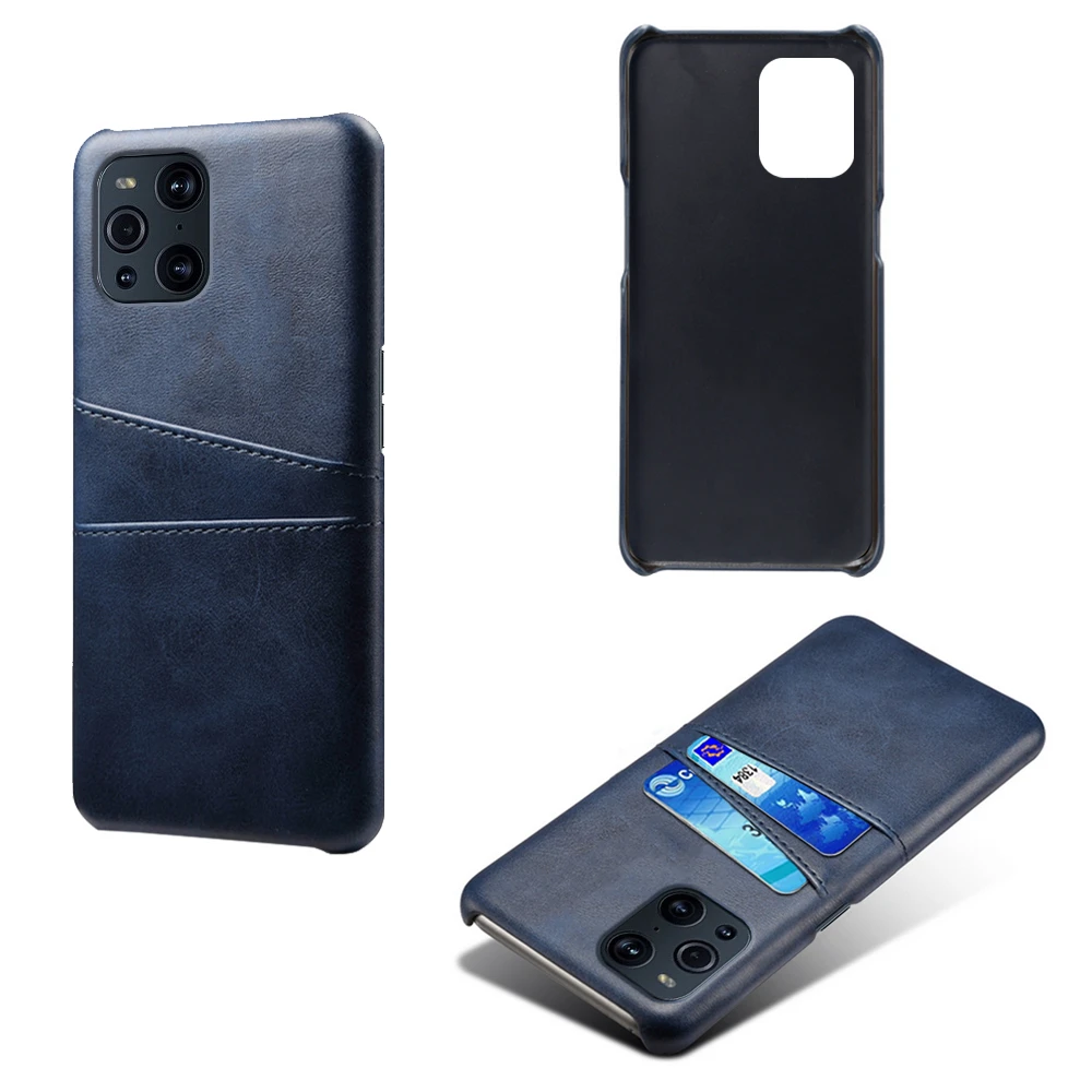 أغطية جلد PU فاخرة لهاتف OPPO Find X3 Pro Lite Realme X7 GT Neo فتحات بطاقة حافظة لهاتف Reno 4 5 Pro A94 A93 A74 A55 A54 5G Funda