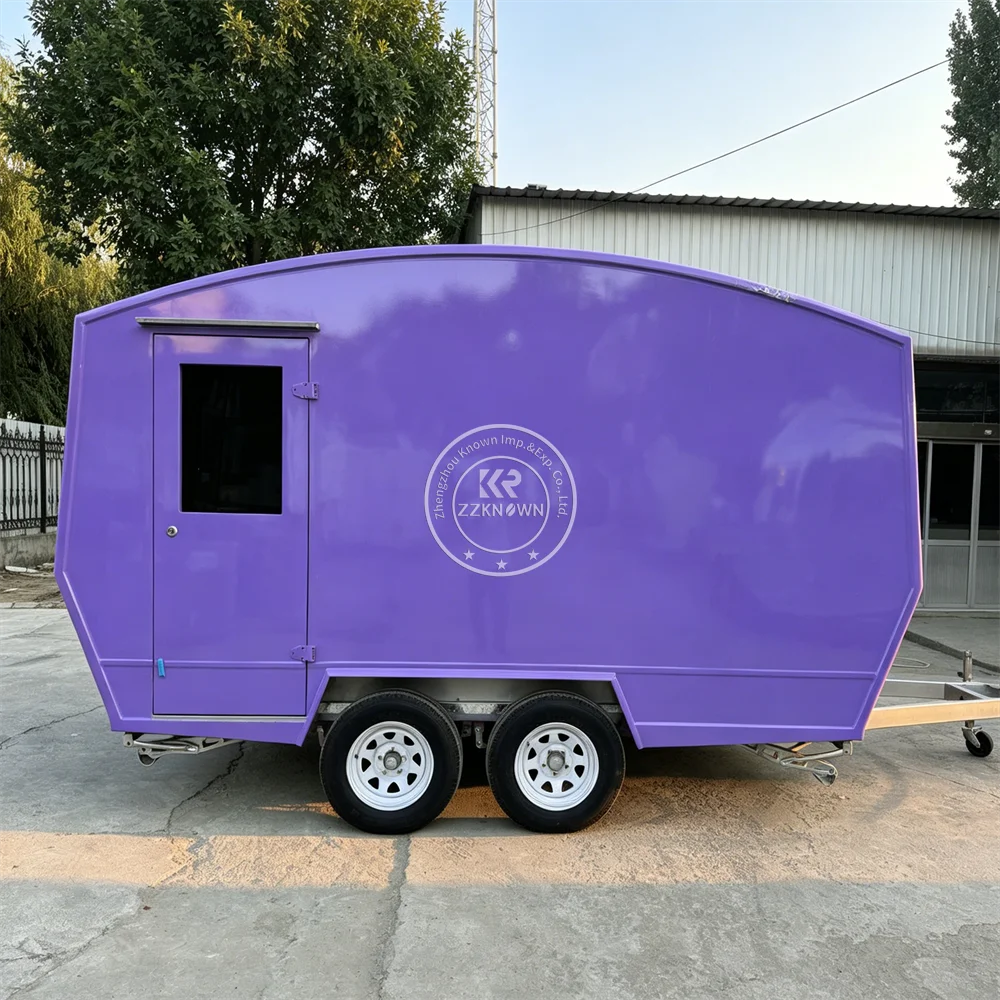 Outdoor Food Trailer Restaurant Snack BBQ Ice Cream Cart Concession Mobile Food Truck Cart Fully Equipped