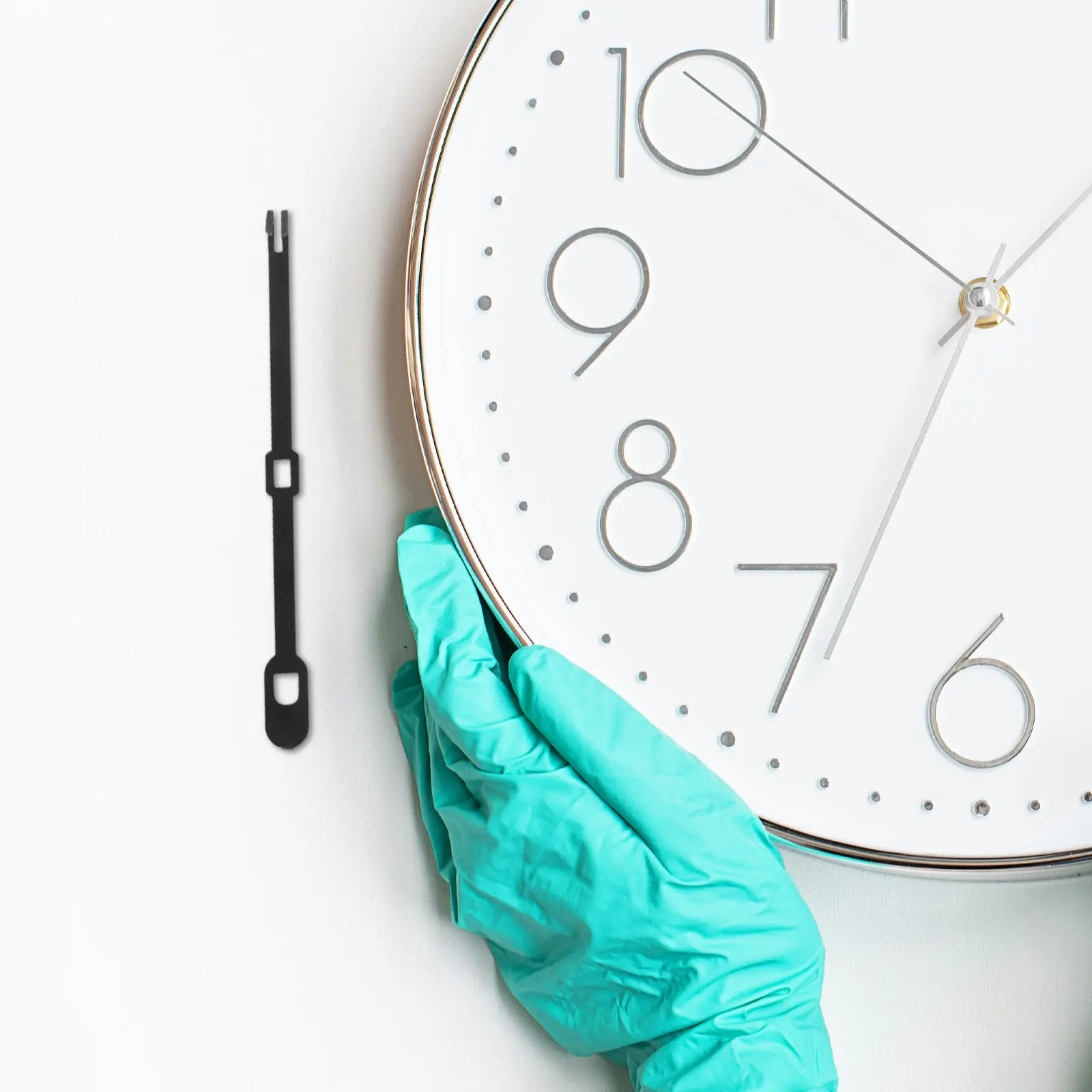 Quartz Wall Clock Pendulum Replacement 12Inch Black Retro Traditional Mechanical Pendulum Clock Accessory Vintage Repair Part