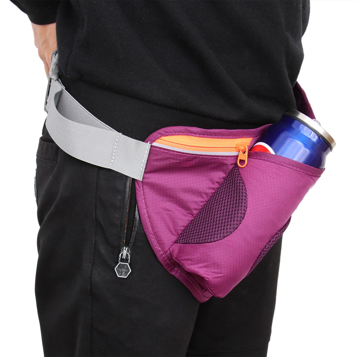 

Waist Bag Sport Multifunctional Lightweight Nylon Running Waist Bag Earphone Hole Portable Storage For Phone Bottle Keys Outdoor