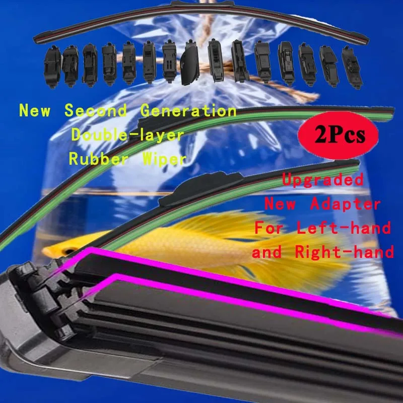 

For Smart Fortwo Cabrio Coupe 451 2007 2009 2010 2012 2015 2016 2018 2019 Double Rubber Car Windshield Wiper Blades Winter