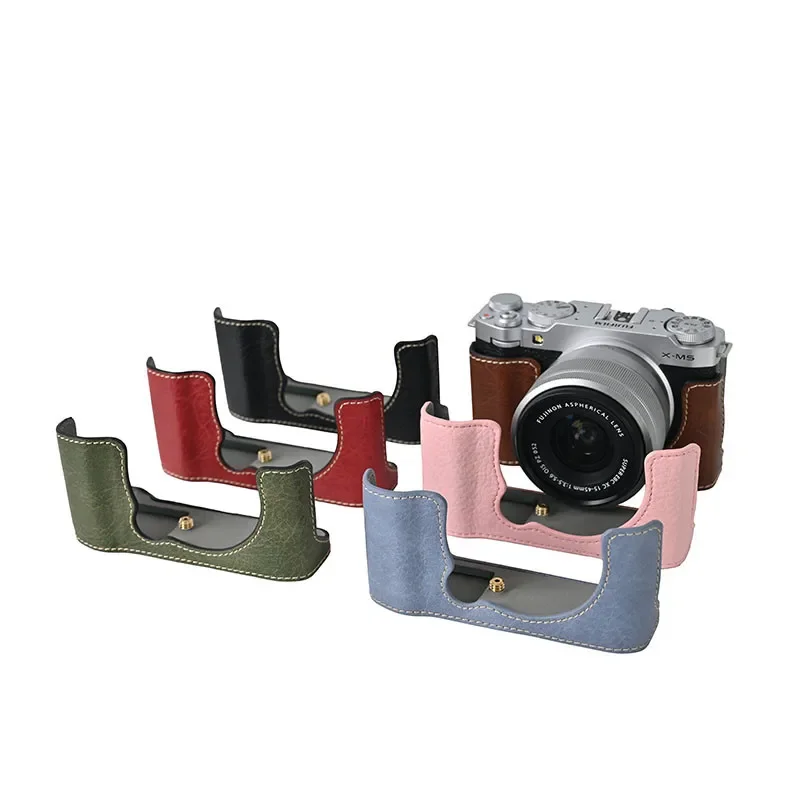 Чехол для камеры Fujifilm XM5 из искусственной кожи, сумка на половину тела для Fujifilm XM5