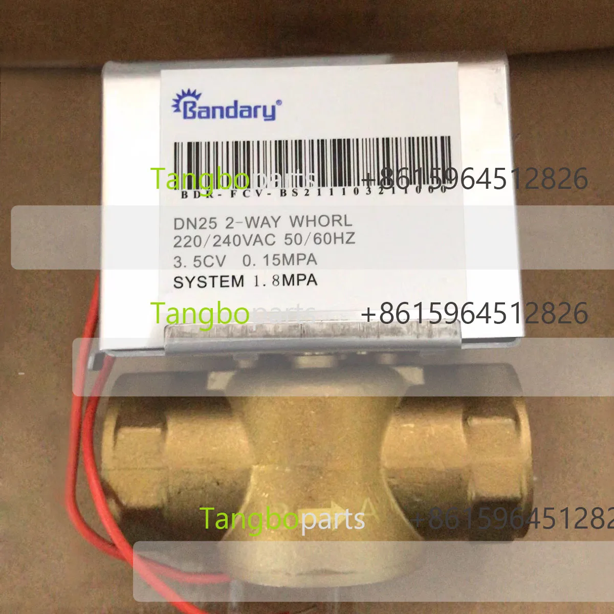 قطع غيار ماكينات صنع الثلج Bandary DN20 2-WAY 220/240VAC 3.5CV 0.15MPA SYSTEM 1.8MPA صمام الملف اللولبي #1