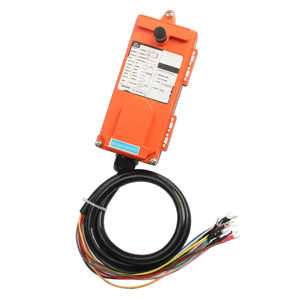 220V 380V 110V 12V 24V Industrial remote controller switches Hoist  Crane Control Lift Crane 1 transmitter + 1 receiver F21-E1B