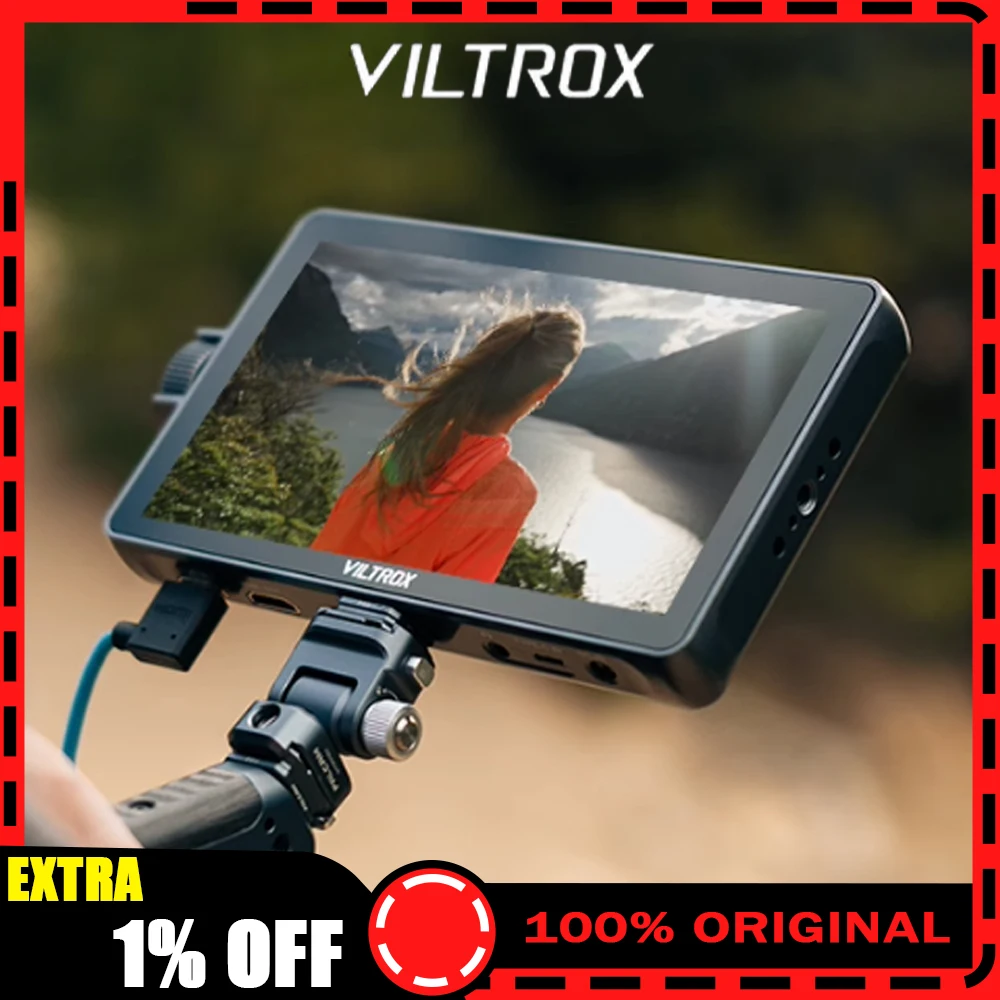 شاشة Viltrox DC-A1 مقاس 7 بوصة 2800nit احترافية عالية الدقة للتصوير الفوتوغرافي وتسجيل الدخول وصناعة الأفلام وتلفزيون شاشة تعمل باللمس
