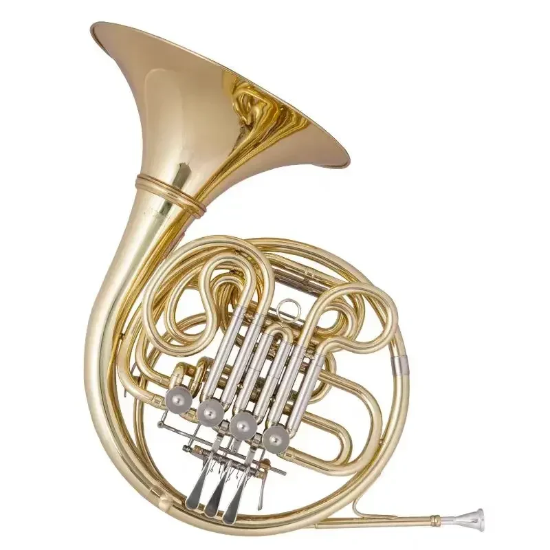 First class   style double french horn full gold brass french horn professional level best cost performance french horn