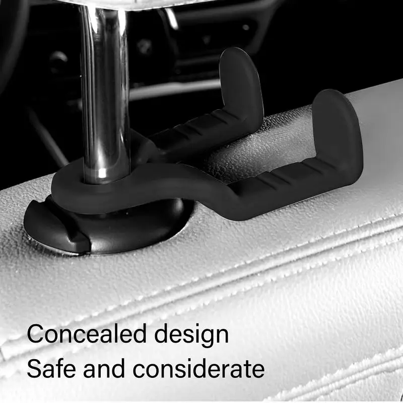 

Car Seat Headrest Hooks Backseat Bag Hook Headrest Purse Hanger Multifunctional Car Seat Back Double Hook Storage Organizer