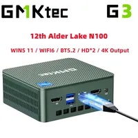 GMKtec G3 MINI PC Alder Lake N100 WINS 11 Pro DMMI DDR4 M.2 2280 NVMe SSD PCIE 3.0 WIFI6 BT5.2 4K@60H  HD*2 Office Mini PC