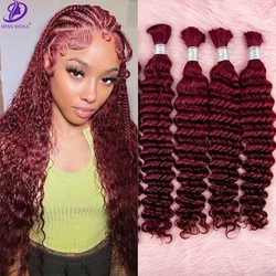 Deep Wave Hair Extensions Bulk Curly Hair Virgin Hair Extensions Weaving Hair Salon Supply Hair Bulk Wigs Braids