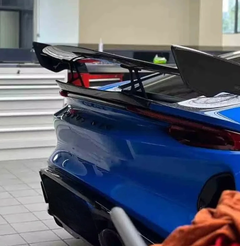 Best Selling Products Dry Carbon Fiber M Style Rear Wing for Lotus Emira Rear Spoiler High Tail Wing Car Modified Parts