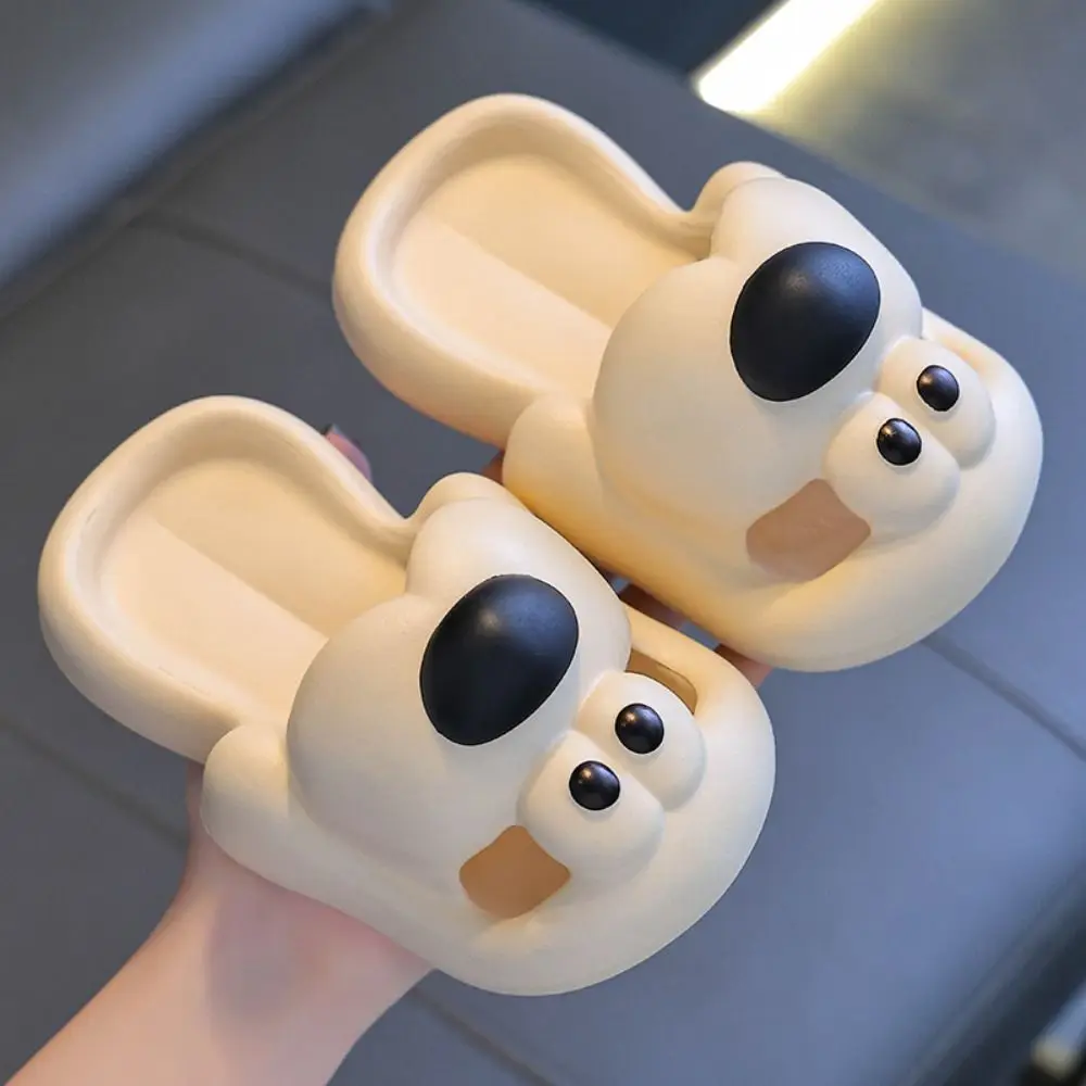 Cartoon Dog Non-Slip Children's Slippers EVA Soft Bottom Simple Slippers Baotou Dog Shaped Comfortable Sandals Bathroom