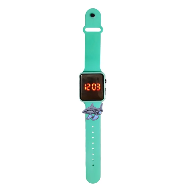 Orologio per bambini con animali astratti Orologi alla moda per cartoni animati Orologi elettronici con display a LED digitale Orologio per bambini regalo di festa impermeabile