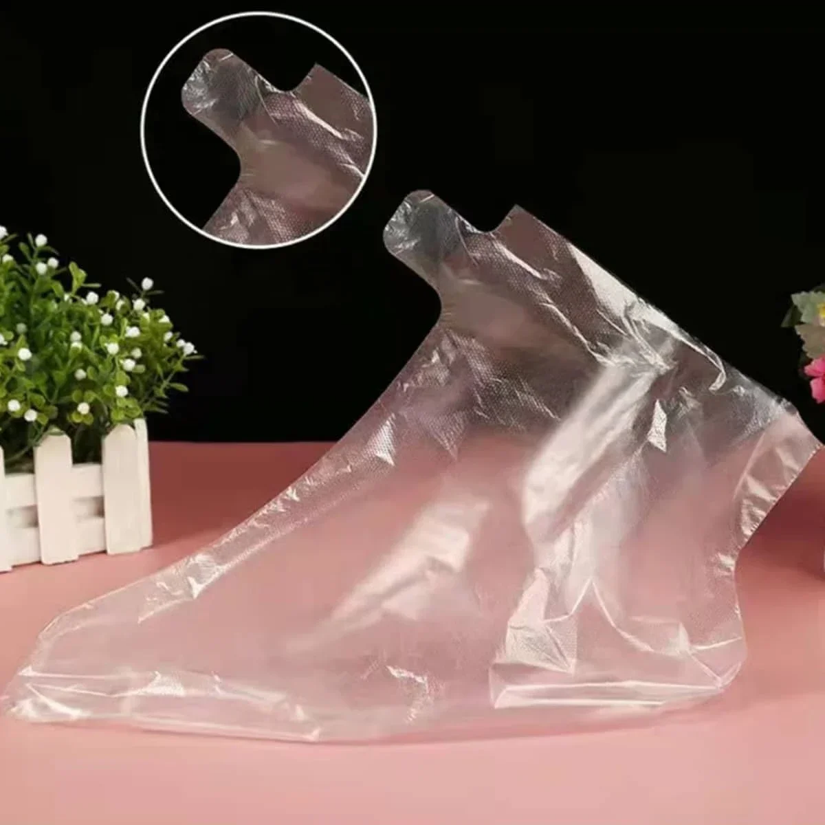 Wholesale 100 Pcs Waterproof Plastic Transparent Foot Film - One-time Foot Moisturizing Care Foot Film - Waterproof Shoe Cover