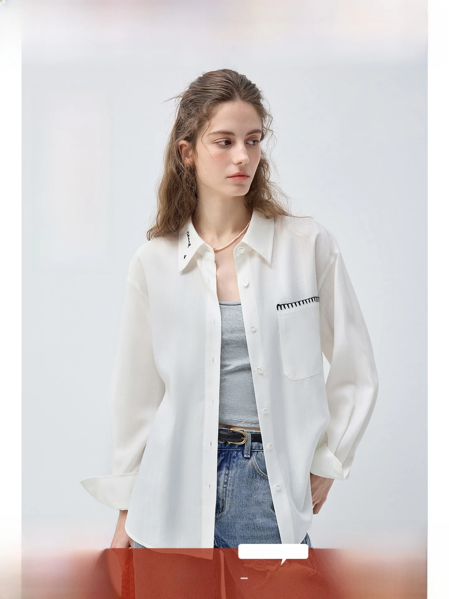 

Loose Fit Women's irt Ruffle Collar Open Cardigan plus Size Spring Slimming Top Comfortable Breathable Korean Sle Long Sl...