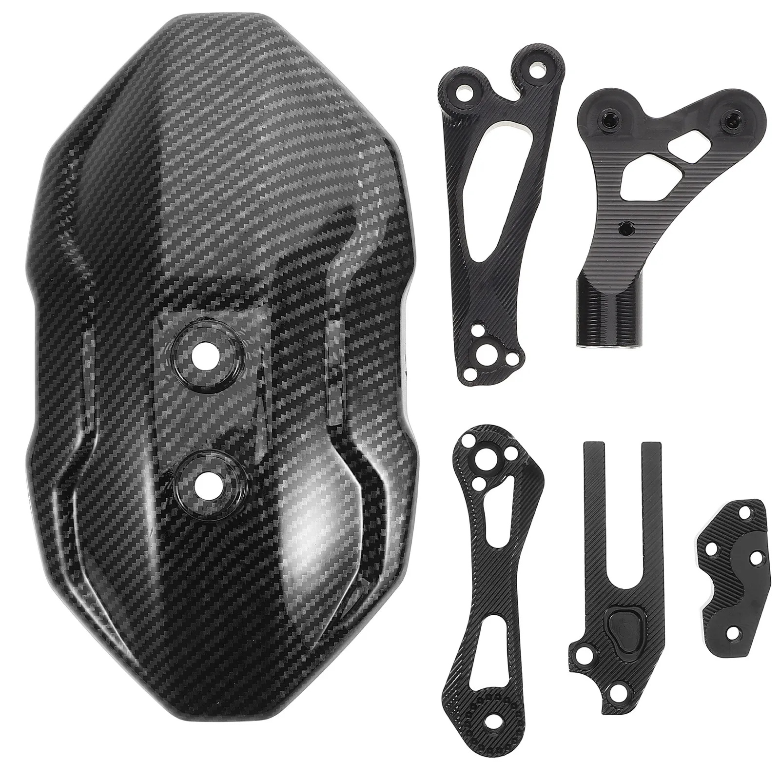 Motorcycle Rear Mudguard Long-Lasting Aluminum Alloy Rear Splash Guard Mud Flap Wheel Mudguard Motorcycle Protector