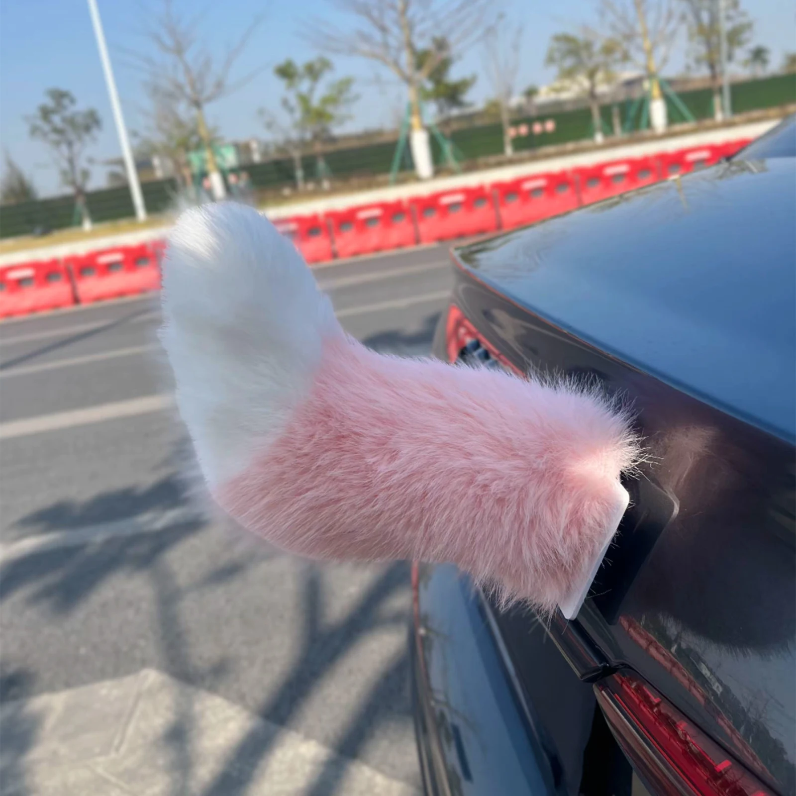 Cola Eléctrica Móvil para Vehículo con Control Remoto, Adorable y Peluda, Fácil de Instalar, para Maletero de Auto, Accesorio de Cosplay