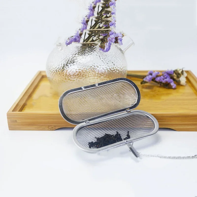 

Reusable Stainless Steel Mesh Tea Infusers Long Mesh Tea Cage Strainer Coffee Herb Spice Filter Diffuser Cooking Tea Accessories