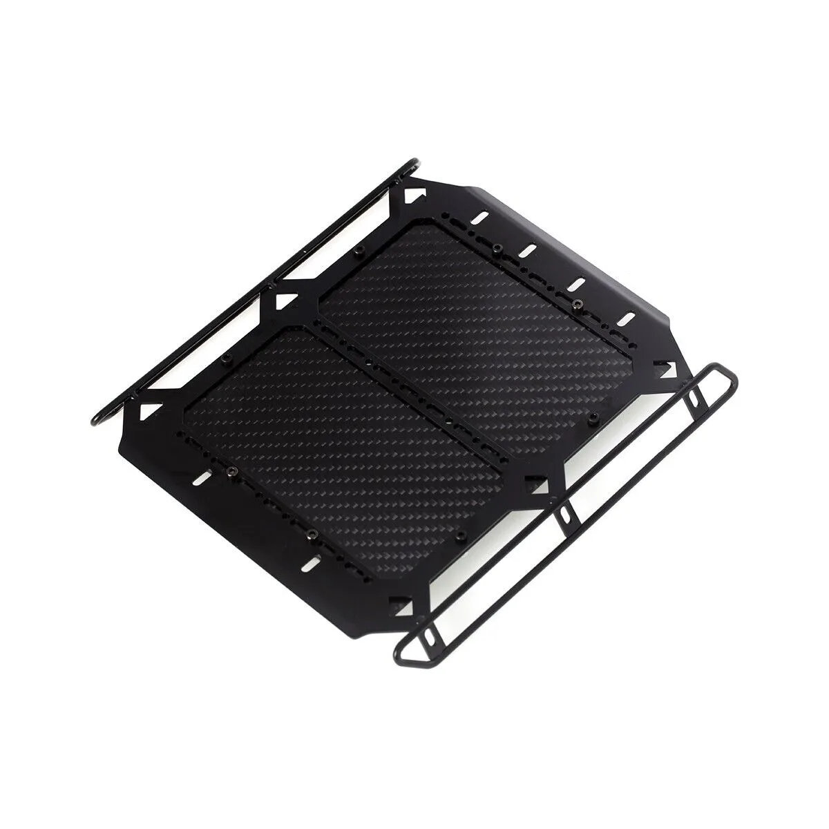 LCX Racing 1/10 RC Truck Steel Carbon Fiber Luggage Tray Roof Rack 183*166mm for Traxxas TRX6 TRX4 Upgrades Parts Accessories