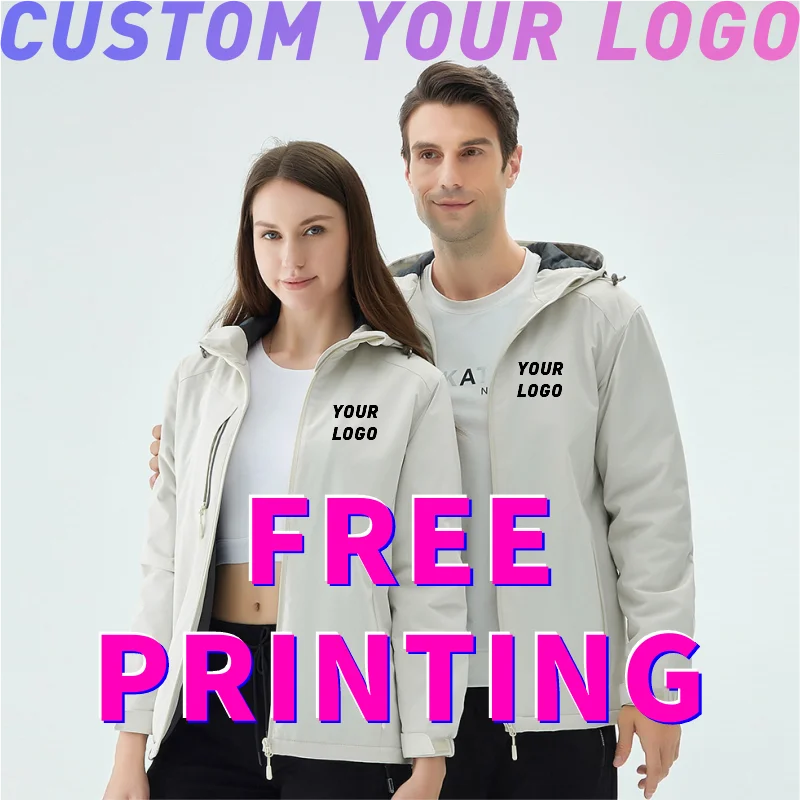 

Логотип «сделай сам», бесплатный принт логотипа, индивидуальный текст, уличная одежда, весенне-осенняя куртка, мужская и женская ветрозащитная дышащая куртка с капюшоном для кемпинга