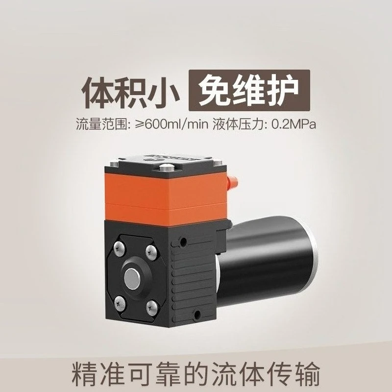 Miniature diaphragm pump Small high pressure electric small water pump Large flow suction 12v self-priming