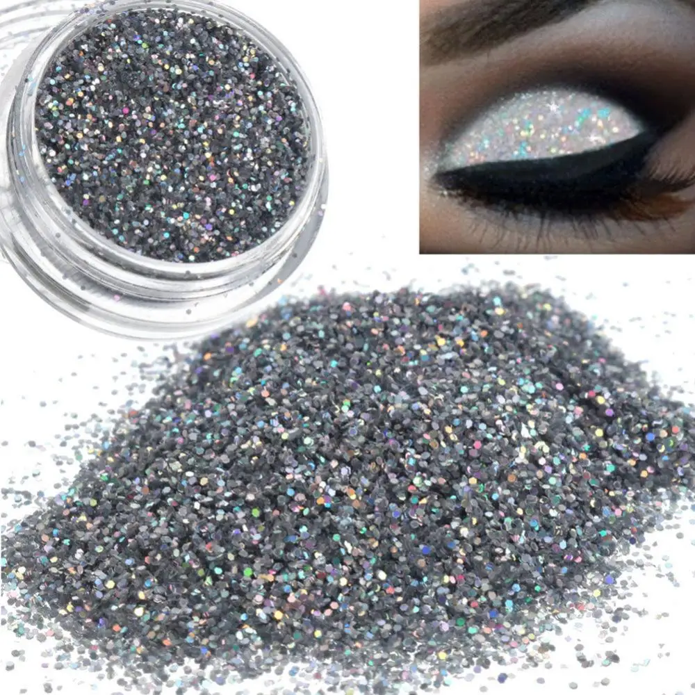 Mode Sparkly Make-Up Glitter Für Nail art Salon Lidschatten Make-Up Werkzeuge Lose Pulver Lidschatten Staub Metallic Pigment Kosmetische