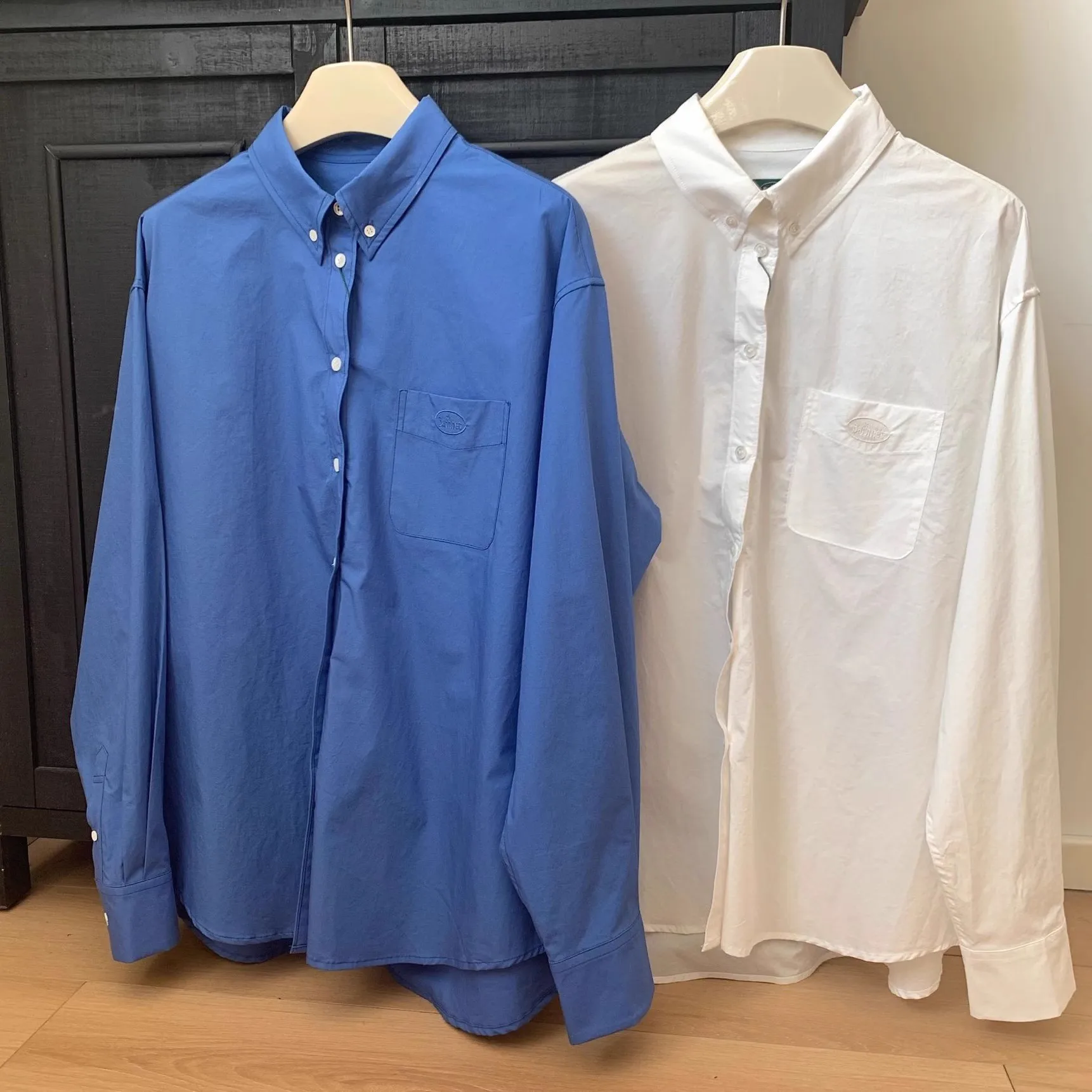 

Spring New Sle Loose Fit Casual Collar Women's irt Thebarnnet Pure Color Base Layer Versatile Turn-down Collar Top