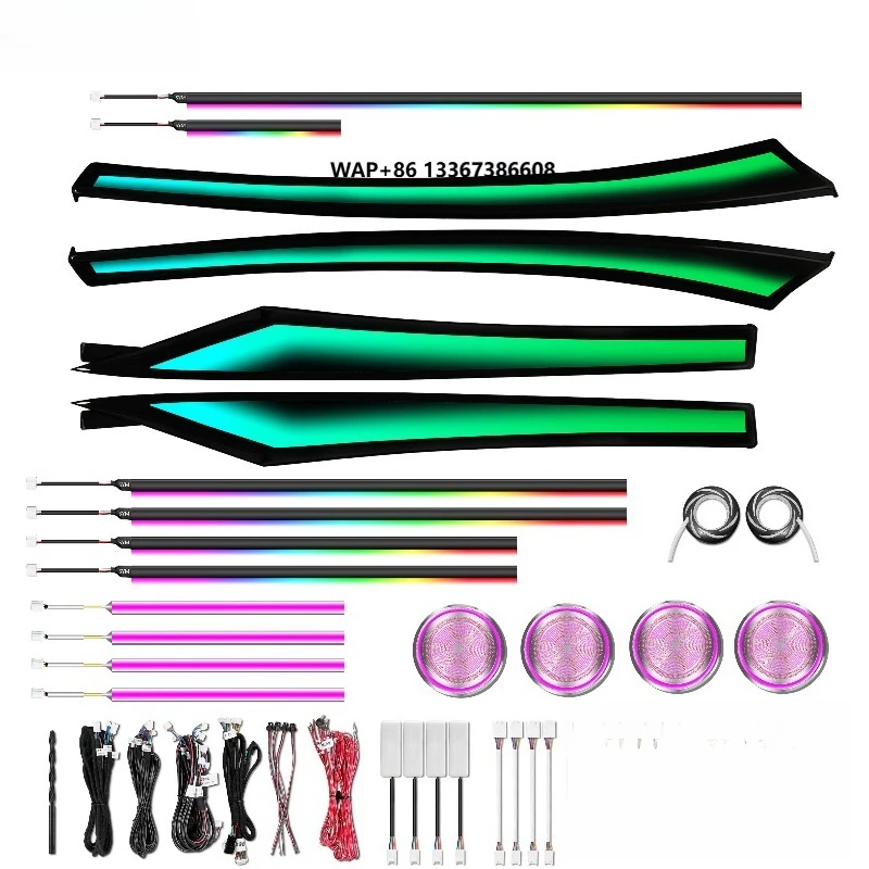 Dynamic 64Colors 5GT Ambient light Gran Turismo Symphony LED Car Interior Atmoshphere Lighting