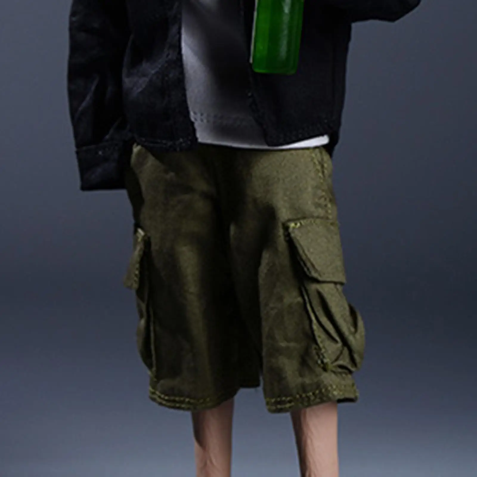 Short Cargo pour figurine masculine, pour figurines d'action de 6 pouces, accessoires de Costume, noir, 1/12