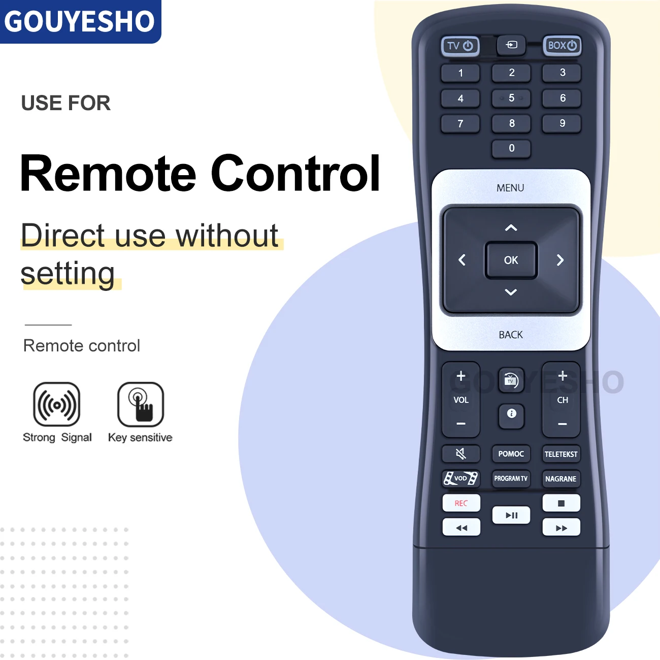 

New Remote Control KWR153705/02BR for HORIZON ZIGGO TV