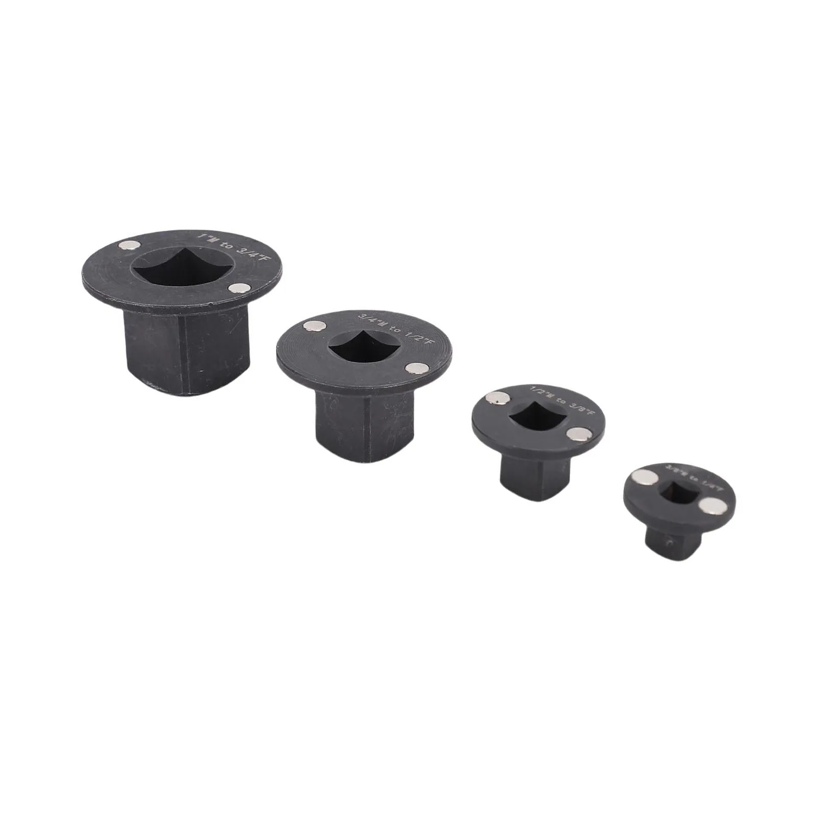 

Low Profile Impact Socket Adapter Set 3/4in-1in 1/2in-3/4in 1/2in-3/8in 1/4in-3/8in Drive Ratchet Adapter Set